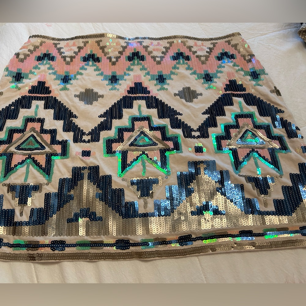 Express Sz XS Sequin skirt